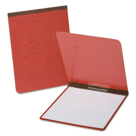 Pressguard Report Cover With Reinforced Top Hinge, Two-Prong Metal Fastener, 2" Capacity, 8 X 14, Red/red | Bundle of 2 Each