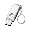 thumbnail image 4 of Portable USB Flash Drive Mini Metal Key Chain U Disk Storage Drive Silver, 4 of 5