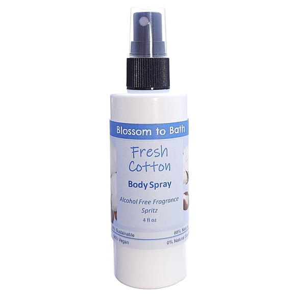 Spray corporal Blossom to Bath Fresh Cotton, 120 ml, sin alcohol
