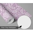 thumbnail image 6 of S4Sassy Paisley Floral Print Wallpaper - Asian Style Wall Covering, 25" x 240" Self-Adhesive Vinyl Wallpaper, Decorative Walls Wrap, Easy DIY Wall Covering For Bedroom, Living Spaces - Pink, 6 of 9