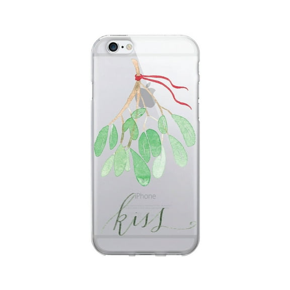 OTM Prints Clear Phone Case, Mistletoe - iPhone 6/6s/7/7s