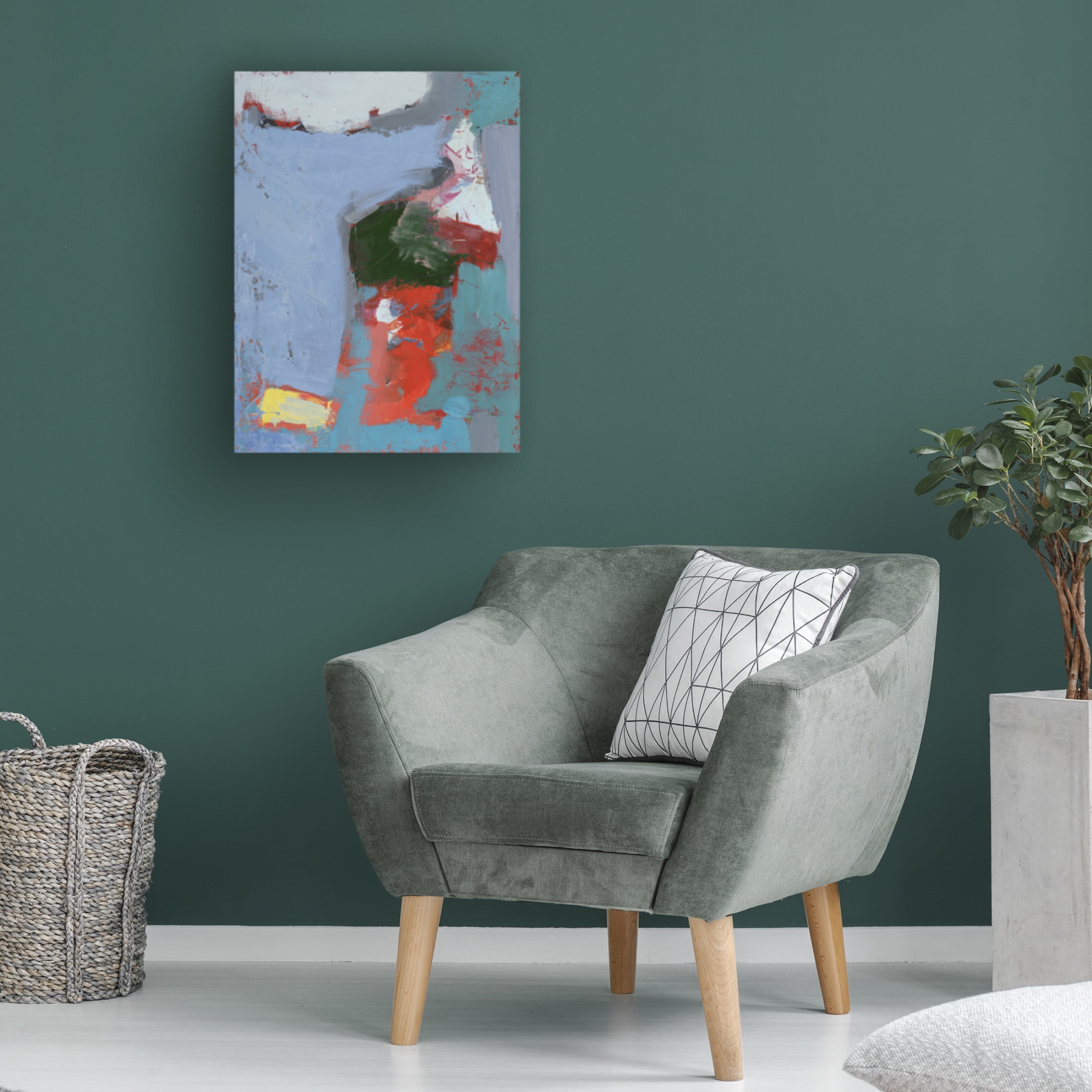 Canvas Wall Art - Erin McGee Ferrell 'Colorful Expressionism I' Wall Art for Living Room, Bedroom, or Office Décor by Trademark Fine Art - 18 x 24 Inches