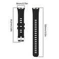 thumbnail image 3 of General Soft Silicone Replacement Comfortable Watchband Straps Watch Accessories Simple Installs for Watch 10/9/8, 3 of 9