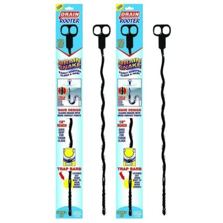Drain Rooter 301686 Rooter Drain Snake, 19 inch (2 Pack)