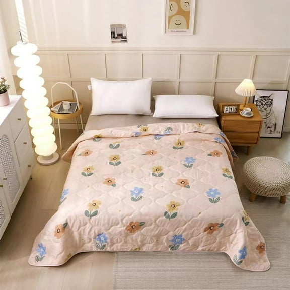 Byujiro Bed Blanket Twin Thermal Blanket Bed Breathable Soft Comfortable Blanket for All Season 59x78.7 inches