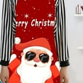 thumbnail image 5 of Meggemo Christmas Fabric Printed Santa Apron Kitchen Decor Restaurant Bar Party Accessory Holiday Season Cooking Craft Apron, 5 of 6