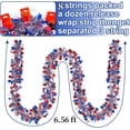 thumbnail image 2 of 8 Pcs Independence Day Metallic Tinsel Twist Garland Topboutique Patriotic Garland Decorations Red White and Blue Tinsel Garland 4th of July Hanging Supplies for Memorial Day Party Decor,6.56 ft, 2 of 8