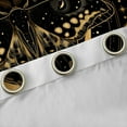 thumbnail image 4 of jejeloiu Gothic Moth Curtains Pack of 2 (42x84 Each),Retro Boho Bohemian Curtains Blackout,Gold Black Bedroom Curtains For Kids,Microfiber Bedroom Decor, 4 of 6