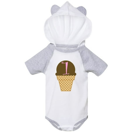 

Inktastic 1st Birthday Ice Cream Gift Baby Boy or Baby Girl Bodysuit