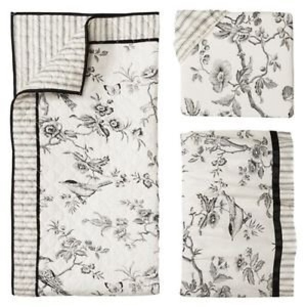 Castle Hill Toile Bebe 3 Piece Crib Bedding Set Walmart Com