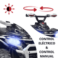 thumbnail image 2 of Montable Electrico para Niños Híbrido 4x4 con Bastón Dirigible y Pedal Acelerador Barras de Seguridad Luces Batería 6v - Gris, 2 of 8