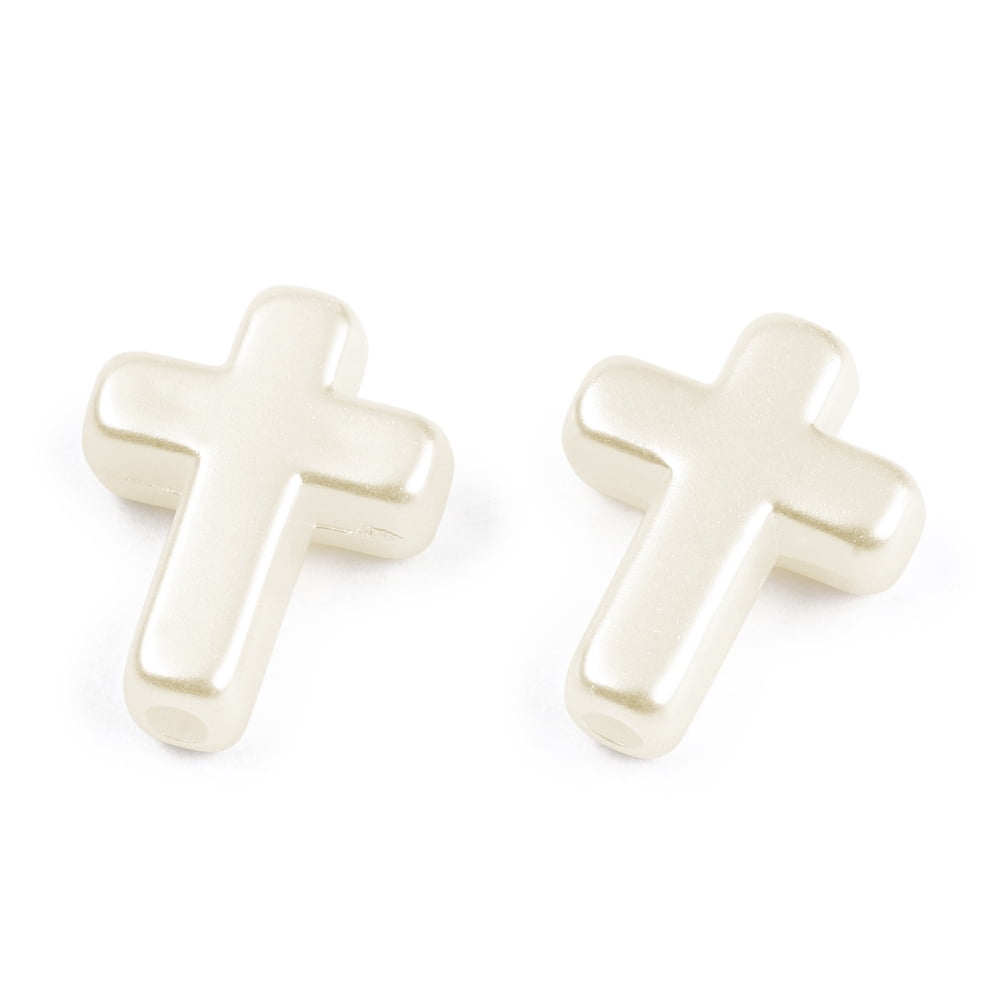 1000pc Plastic Imitation Pearl Beads Creamy White 15.5x12x4.5mm Hole: 2mm