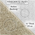 thumbnail image 3 of Koeckritz Rugs Soft & Cozy Saw Dust 3'x5' Oval Indoor Area Rug for Living Room or Bedroom, 3 of 7