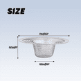 thumbnail image 6 of Stainless Steel Drainer Basin Filter Mesh Sink Strainer 3.5 Inch Top Diameter, 6 of 9