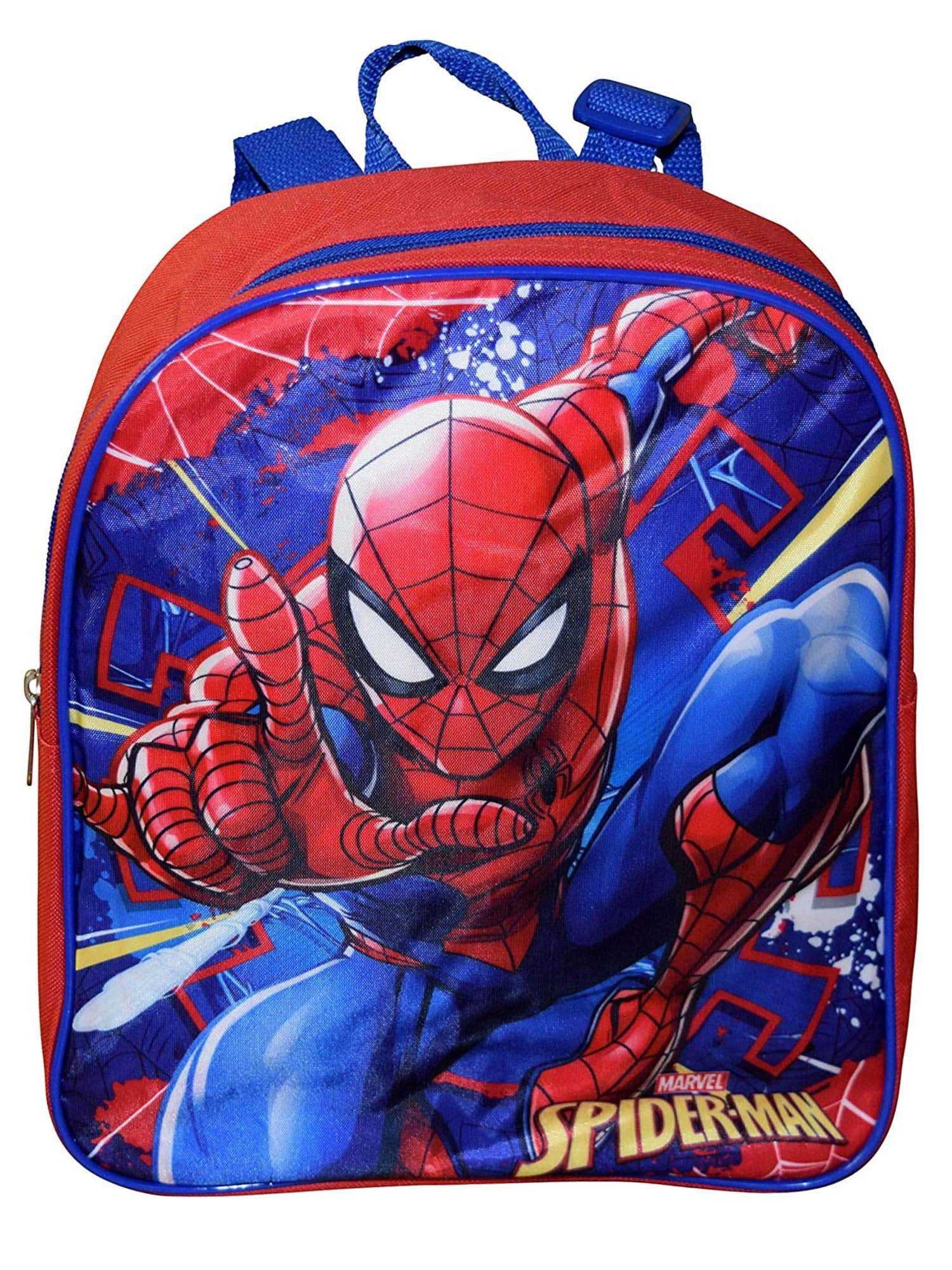 Marvel Spiderman 15" Little Boys PreK School Backpack Book bag Kids Avengers Red