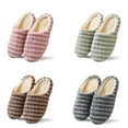 thumbnail image 2 of House Slippers for Women Fuzzy Slippers Women's Comfort Slippers Slip On Fuzzy House Indoor Outdoor, 2 of 8