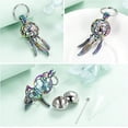 thumbnail image 3 of Cremation Jewelry Dream Catcher Urn Key chain for Ashes for Women Men Memorial Angel Wing Human Pet Ashes Pendant for Family/dad/mom/sister/grandparents, 3 of 7