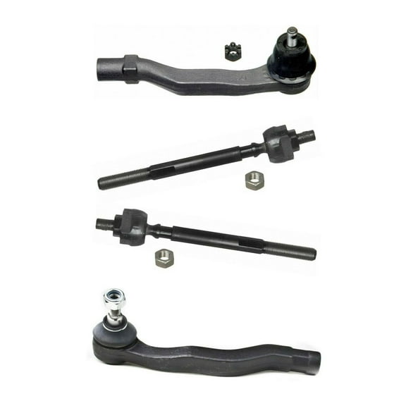 4 Pc Kit Inner & Outer Tie Rod Ends for Driver & Passenger Side Fits select: 1997-2001 HONDA CR-V