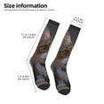 thumbnail image 2 of Naloa Wide Eyed Cartoon Cats Knee Socks, High Socks Long Stretchy Sock Women Knee High Stocking, Long Socks for Women, 2 of 6
