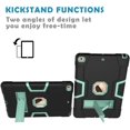 thumbnail image 4 of Kids iPad Case for iPad 9th / 8th / 7th Generation (2021/2020/2019) 10.2 Inch, Slim Duty Drop Proof Shockproof Protective Cover with Kickstand for Apple iPad 10.2 inch (Black&Aqua), 4 of 14