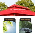 thumbnail image 3 of FDW Outdoor Folding Gazebo with 2 Sidewall Translucent Windows, Backyard Party Event, Red，10'x13', 3 of 7