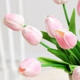 thumbnail image 4 of Huiyi Artificial Tulips Flowers Fake Flowers, 20 Faux Flower Tulips BouquetsTulip Bouquet Latex Tulips Real Touch for Party Home Wedding Decoration and DIY Decor (Candy Pink), 4 of 6