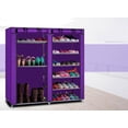 thumbnail image 3 of GoDecor Double Rangées 9 Treillis Combiné Style Armoire à Chaussures Violet, 3 of 6