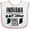 White and Pink, variant on Inktastic Indiana Awesome Since 1816 Boys or Girls Baby Bib