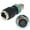 straight head-4P female connector, variant on Durability 12mm 8Pin A type to RJ45 Adapter IP68 Protections for Harsh Environment 10Gb/s Data Transmission Cat6/Cat5e