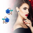 thumbnail image 2 of Moda Pendientes Fresco Estilo Pendientes Decorativos Joyería Coreana Pendientes Popular Flor Stud Earrings, 2 of 7