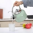 thumbnail image 2 of 2.5L Stainless Steel Tea Pot Whistle Sound Water Kettle Lightweight, 2 of 9
