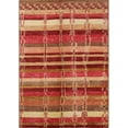 thumbnail image 1 of Ahgly Company Machine Washable Indoor Rectangle Industrial Modern Mango Orange Area Rugs, 2' x 4', 1 of 7