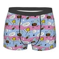 thumbnail image 5 of Uemuo Bees And Daisies Striped Pattern Men's Boxer Briefs,Trunk Anti-Chafing,Comfortable, Durable, and Stylish Underwear-X-Large, 5 of 9