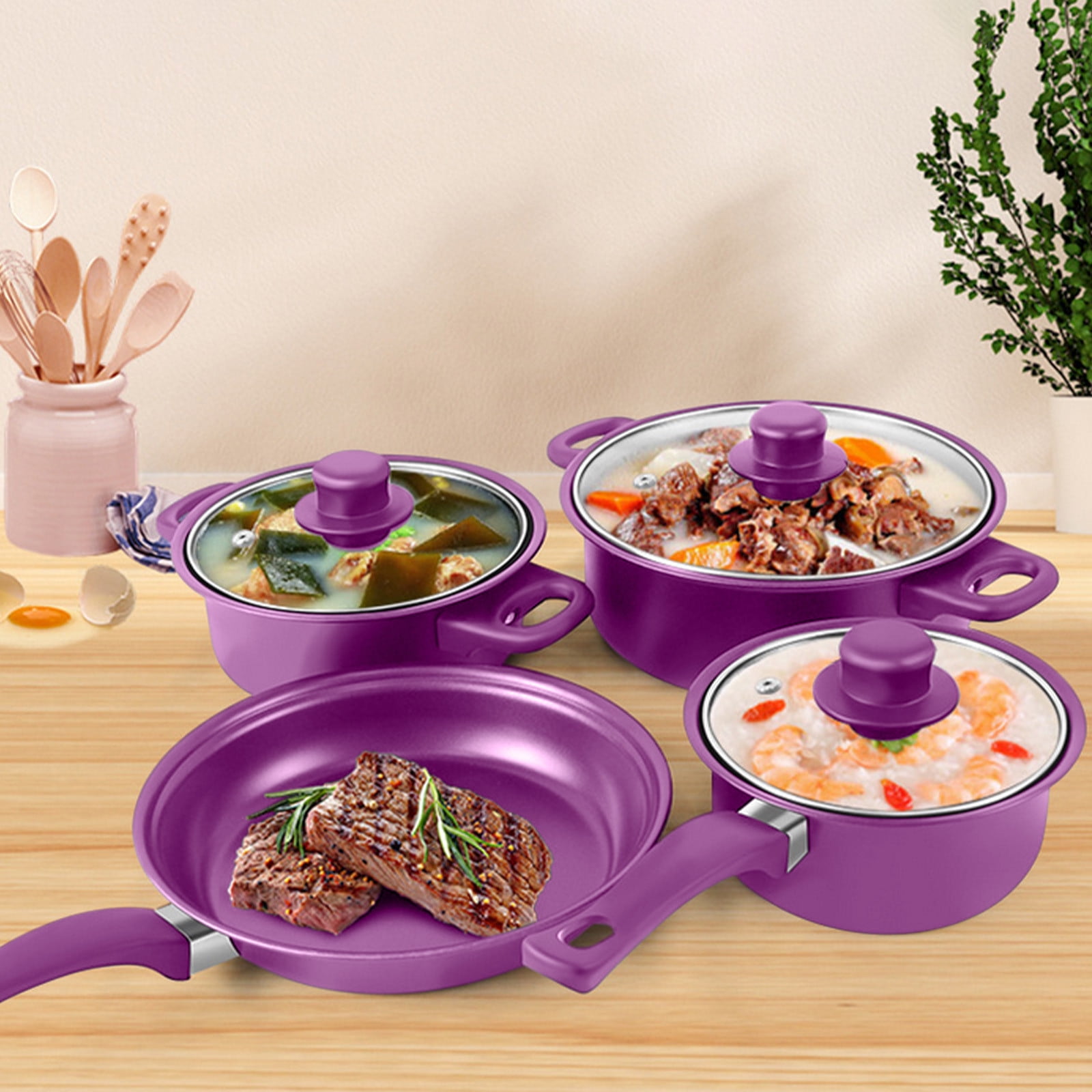 Promo Poêles Et Casseroles Empilables Avec Poignée Amovible Menastyl