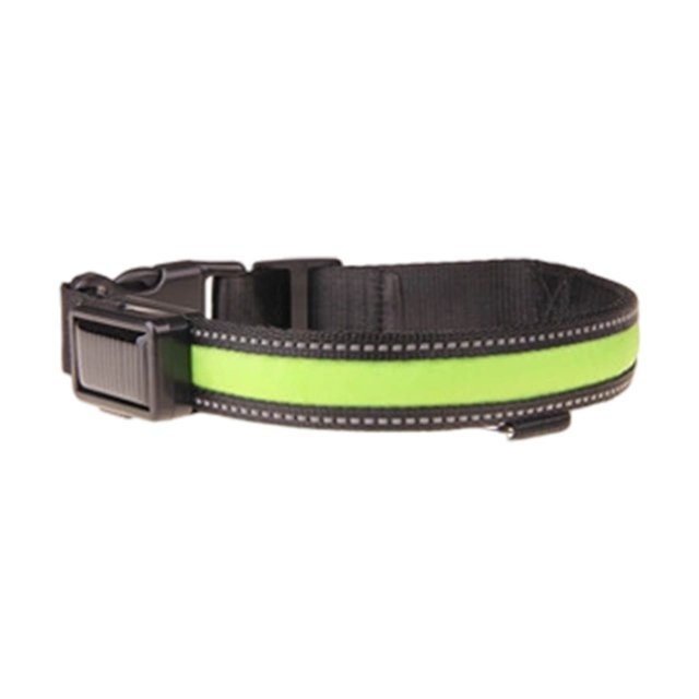 Collar de luz para mascotas, correa ligera, carga USB, carga solar, doble propósito, collar de luz para perros, tracción