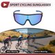 thumbnail image 3 of 1 Set de Gafas de Motociclismo Antirreflejo Tri-Acetato de Celulosa Gafas de Sol para Deportes al Aire Libre para Motocross, Moto de Tierra, ATV Lente Azul Marco Negro y Azul, 3 of 6