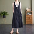 thumbnail image 2 of Sngxgn Women Long Tank Tops Ankle Length Maxi Dress Bodycon Sleeveless Racerback(Black,L), 2 of 5