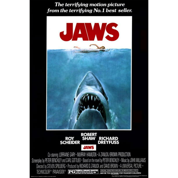 Jaws, 1975 Poster - 24x36