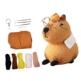 thumbnail image 1 of GUOOL Poupée Capybara Ensemble Unique de Matériel en Laine Bricolage pour Ados Enfants Débutants F, 1 of 9