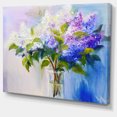 thumbnail image 2 of Lilas Bleus et Blancs en Vase, 2 of 3