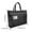 Black, variant on Beautynvta Extra Large Transparent Mesh Art Storage Bag, Zippered Craft Organizer for Supplies or Toys, Portable Storage Bag with Handles, Khaki
