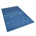 thumbnail image 3 of Get My Rugs UBSLSM515L0003A11 6 x 9 ft. Hand Knotted Loom Silk Mix Contemporary Rectangle Area Rug, Blue, 3 of 5