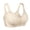 Beige, variant on FANZE Women's Full Coverage Front Closure Posture Back Support Unpadded Wireless Minimizer Bra,42C