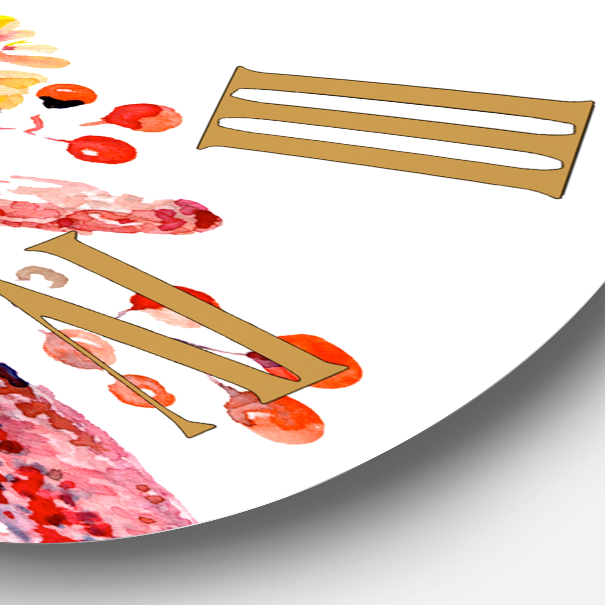 Designart 1 in Quartz Traditional Wall Clock