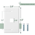 thumbnail image 2 of Bates- 1 Port Keystone Jack Wall Plate, 5 Pack, Ethernet Wall Plate, Keystone Wall Plate, 2 of 9