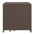 thumbnail image 3 of vidaXL Nesting Tables 3 pcs Brown Poly Rattan, 3 of 4
