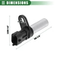 thumbnail image 4 of Unique Bargains Engine Crankshaft Position Sensor Crank Position Sensor for Hyundai Azera 2006-2011 ABS Black, 4 of 7