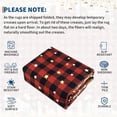 thumbnail image 5 of Christmas 3ft Round Area Rug Washable Winter Holiday Rugs for Living Room Xmas Bedroom Carpet with Non Slip Backing Festival Decorative Floor Cover for Nursery Playroom, Red, 5 of 8