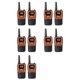 thumbnail image 1 of 10 Piezas de Radio Walkie Talkie de Mano 22 Canales Establecidos 10 Km Uhf 400-470 Mhz Transceptor de Comunicación de Banda Dual de Alcance, 1 of 5