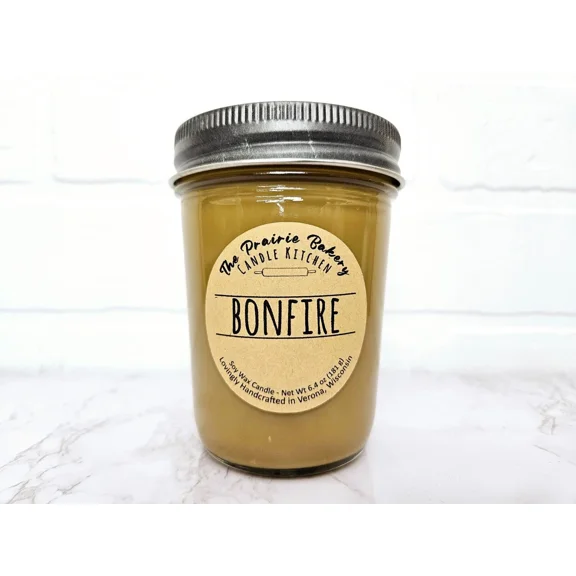 Bonfire | Scented Soy Wax Candle | Rustic Outdoors Campfire Smoke Scent